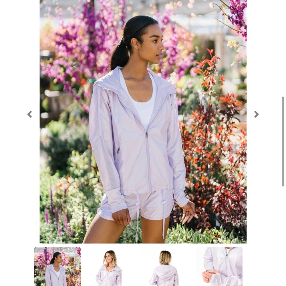 NWT Zyia Lilac Shine Bomber Jacket